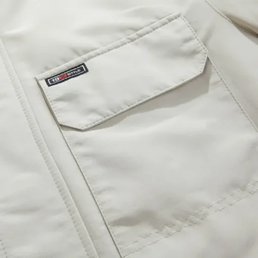 Men's Winter Polyester Thermal Warm Fleece Lining Windproof Breathable orange Cream Screen Color grey blue Vest