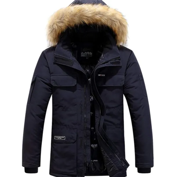 Men's Winter Polyester Thermal Warm Fleece Lining Windproof Breathable orange Cream Screen Color grey blue Vest