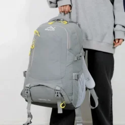 Men's Women's Backpack School Bag Bookbag Functional Backpack School Backpack Bookbag School Outdoor Camping & Hiking Polyester Nylon Adjustable Large Capacity Waterproof Zipper Black Yellow Light