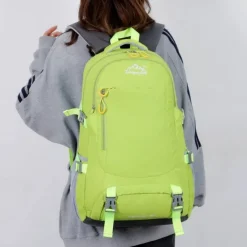 Men's Women's Backpack School Bag Bookbag Functional Backpack School Backpack Bookbag School Outdoor Camping & Hiking Polyester Nylon Adjustable Large Capacity Waterproof Zipper Black Yellow Light