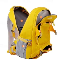 Men's Women's Backpack School Bag Bookbag Functional Backpack School Backpack Bookbag School Outdoor Camping & Hiking Polyester Nylon Adjustable Large Capacity Waterproof Zipper Black Yellow Light