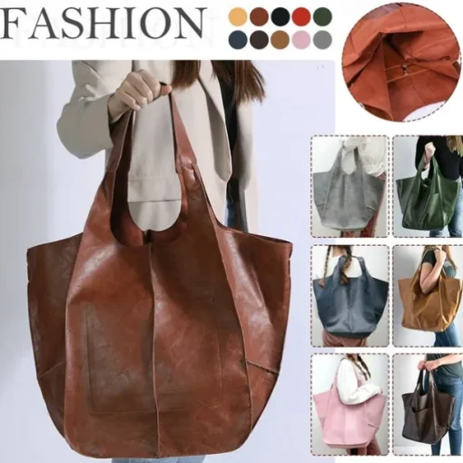 Men's Women's Handbag Shoulder Bag PU Leather Party Shopping Anti-Slip Large Capacity Durable Solid Color Leopard dark brown Leopard Wine Red
