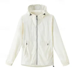 Men's Women's Hiking Jacket Outdoor UPF50+ Breathable Lightweight Jacket Windbreaker Jacket Traveling Dark Grey Black White Army Green Royal Blue