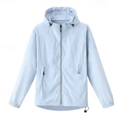 Men's Women's Hiking Jacket Outdoor UPF50+ Breathable Lightweight Jacket Windbreaker Jacket Traveling Dark Grey Black White Army Green Royal Blue