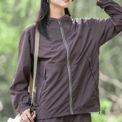 Men's Women's Hiking Jacket Outdoor UPF50+ Breathable Lightweight Jacket Windbreaker Jacket Traveling Dark Grey Black White Army Green Royal Blue