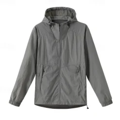 Men's Women's Hiking Jacket Outdoor UPF50+ Breathable Lightweight Jacket Windbreaker Jacket Traveling Dark Grey Black White Army Green Royal Blue
