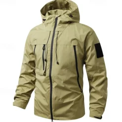 Men's Women's Hiking Jacket Winter Outdoor Windproof Front Zipper Lightweight Jacket Full Zip Camping / Hiking / Caving Black White Purple Brown Green