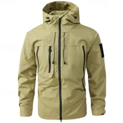 Men's Women's Hiking Jacket Winter Outdoor Windproof Front Zipper Lightweight Jacket Full Zip Camping / Hiking / Caving Black White Purple Brown Green