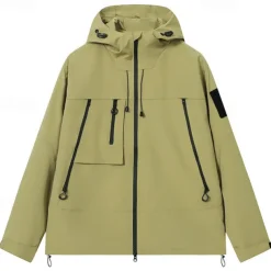 Men's Women's Hiking Jacket Winter Outdoor Windproof Front Zipper Lightweight Jacket Full Zip Camping / Hiking / Caving Black White Purple Brown Green