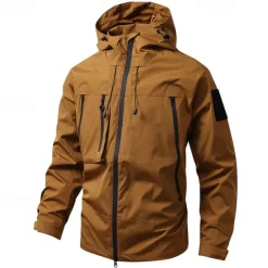 Men's Women's Hiking Jacket Winter Outdoor Windproof Front Zipper Lightweight Jacket Full Zip Camping / Hiking / Caving Black White Purple Brown Green