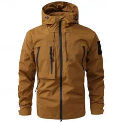 Men's Women's Hiking Jacket Winter Outdoor Windproof Front Zipper Lightweight Jacket Full Zip Camping / Hiking / Caving Black White Purple Brown Green