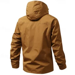 Men's Women's Hiking Jacket Winter Outdoor Windproof Front Zipper Lightweight Jacket Full Zip Camping / Hiking / Caving Black White Purple Brown Green