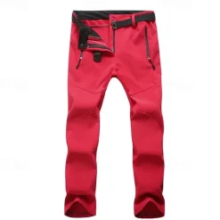 Men's Women's Hiking Pants Trousers Waterproof Hiking Pants Outdoor Fleece Lining Pants / Trousers [Ms. B]Purple [Lady B] Army Green S M L XL XXL