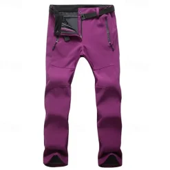 Men's Women's Hiking Pants Trousers Waterproof Hiking Pants Outdoor Fleece Lining Pants / Trousers [Ms. B]Purple [Lady B] Army Green S M L XL XXL