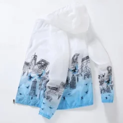 Men's Women's Hiking Skin Jacket Outdoor Packable UV Sun Protection Quick Dry Lightweight Jacket Hoodie Fishing Climbing Running grey blue Sky Blue Navy Blue Yellow / Long Sleeve