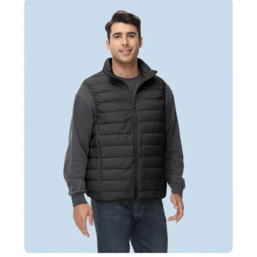 Men's Women's Hiking Vest Sleeveless Top Outdoor Thermal Warm Portable Ultra Light (UL) Winter Pocket Down Light Yellow Dark Grey Dark Pink Work Traveling Winter Sports