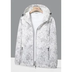 Men's Women's Hoodie Jacket Hiking Jacket Hiking Raincoat Winter Outdoor Waterproof Breathable Soft Detachable Cap Jacket Full Length Visible Zipper Fishing Climbing Beach Light Pink Black White Blue