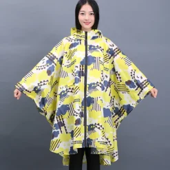Men's Women's Rain Poncho Hiking Raincoat Waterproof Hiking Jacket Summer Outdoor Waterproof Breathable Quick Dry Lightweight Jacket Poncho Top Fishing Climbing Army green (unisex) Matcha