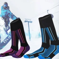 Men's Women's Ski Socks Outdoor Winter Thermal Warm Breathable Sweat-Wicking Crew Socks for Skiing Camping / Hiking Snowboarding Ski