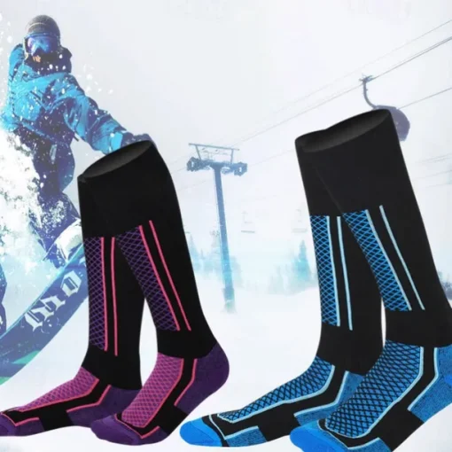 Men's Women's Ski Socks Outdoor Winter Thermal Warm Breathable Sweat-Wicking Crew Socks for Skiing Camping / Hiking Snowboarding Ski
