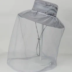 Men's Women's Sun Hat Hiking Hat Mosquito Head Net Hat 1 pcs Summer Outdoor Portable Anti-Mosquito Anti-Eradiation Comfortable Patchwork Polyester Army Green Khaki Dark Gray for Fishing