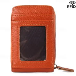Men's Women's Wallet Credit Card Holder Wallet PU Leather Outdoor Shopping Daily Zipper Large Capacity Lightweight Durable Solid Color Black Red Navy Blue