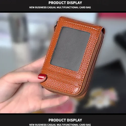 Men's Women's Wallet Credit Card Holder Wallet PU Leather Outdoor Shopping Daily Zipper Large Capacity Lightweight Durable Solid Color Black Red Navy Blue