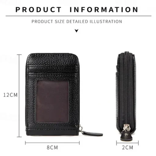 Men's Women's Wallet Credit Card Holder Wallet PU Leather Outdoor Shopping Daily Zipper Large Capacity Lightweight Durable Solid Color Black Red Navy Blue