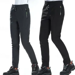 Men's Women's Work Pants Fleece Lined Pants Softshell Pants Winter Outdoor Thermal Warm Windproof Breathable Lightweight Bottoms Men's black Ladies black Men's grey Lady grey Hunting Ski / Snowboard