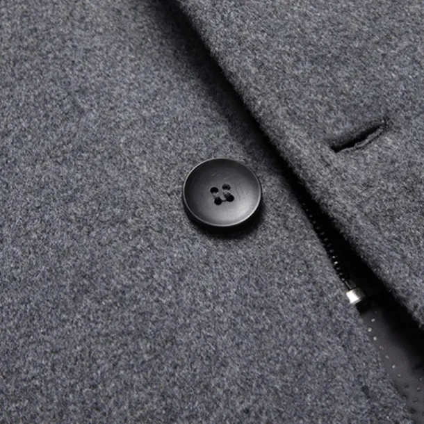 Men's Wool Coat Overcoat Trench Coat Long Trench Coat Daily Vacation Fall & Winter Wool Thermal Warm Windproof Outerwear Clothing Apparel Fashion Classic Color Block Pocket Hooded Single Breasted