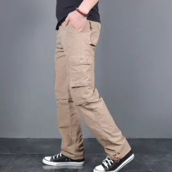 Men's Work Pants Convertible Pants / Zip Off Pants Hiking Pants Trousers Summer Outdoor Regular Fit Ripstop Breathable Lightweight Soft Nylon Bottoms Army Green Grey Khaki Hunting Fishing Climbing M