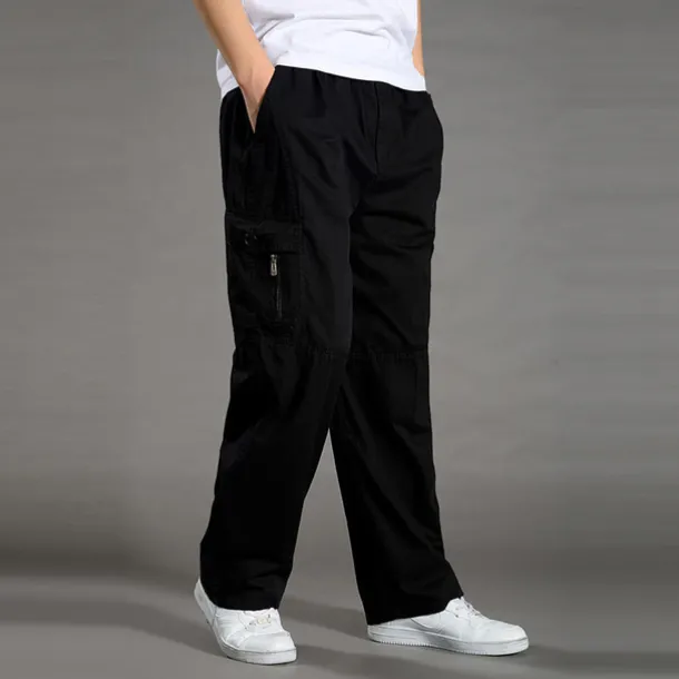 Men's Work Pants Hiking Cargo Pants Hiking Pants Trousers Summer Outdoor Ripstop Quick Dry Multi Pockets Breathable Cotton Pants / Trousers Bottoms Army Green Khaki Black Work Hunting Fishing M L XL