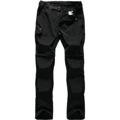 Men's Work Pants Hiking Pants Trousers Convertible Pants / Zip Off Pants Solid Color Summer Outdoor Ripstop Multi-Pockets Quick Dry Zipper Pocket Pants / Trousers Army Green Light Grey Khaki Black