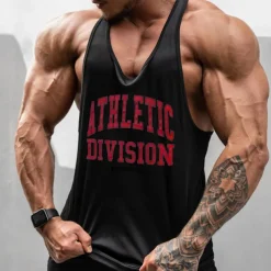 Men's Workout Tank Top Running Tank Top Gym Tank Top Sleeveless Vest / Gilet Casual Athleisure Breathable Quick Dry Soft Gym Workout Running Walking Sportswear Activewear Black White Red