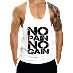 Men's Workout Tank Top Running Tank Top Gym Tank Top Sleeveless Vest / Gilet Casual Athleisure Breathable Quick Dry Soft Gym Workout Running Walking Sportswear Activewear Black White Yellow