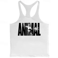 Men's Workout Tank Top Running Tank Top Gym Tank Top Sleeveless Vest / Gilet Casual Athleisure Breathable Quick Dry Soft Gym Workout Running Walking Sportswear Activewear Graphic Black White Yellow