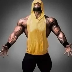 Men's Workout Tank Top Running Tank Top Gym Tank Top Sleeveless Vest / Gilet Casual Athleisure Cotton Breathable Quick Dry Soft Gym Workout Running Walking Sportswear Activewear Solid Colored Black