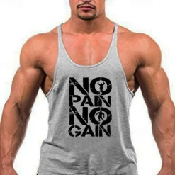 Men's Workout Tank Top Running Tank Top Gym Tank Top Sleeveless Vest / Gilet Casual Athleisure Breathable Quick Dry Soft Gym Workout Running Walking Sportswear Activewear Graphic Black White Yellow