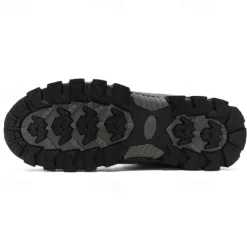 Men's Yellow Hiking Boots with Fur Lining – Waterproof Outdoor Winter Shoes with Anti-Slip Rugged Soles