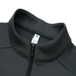 Men's Zip Up Hoodies Quarter Zip Sweatshirt Black Light Green Dark Gray Beige Standing Collar Plain Cool Casual Athletic Clothing Apparel Hoodies Sweatshirts Long Sleeve