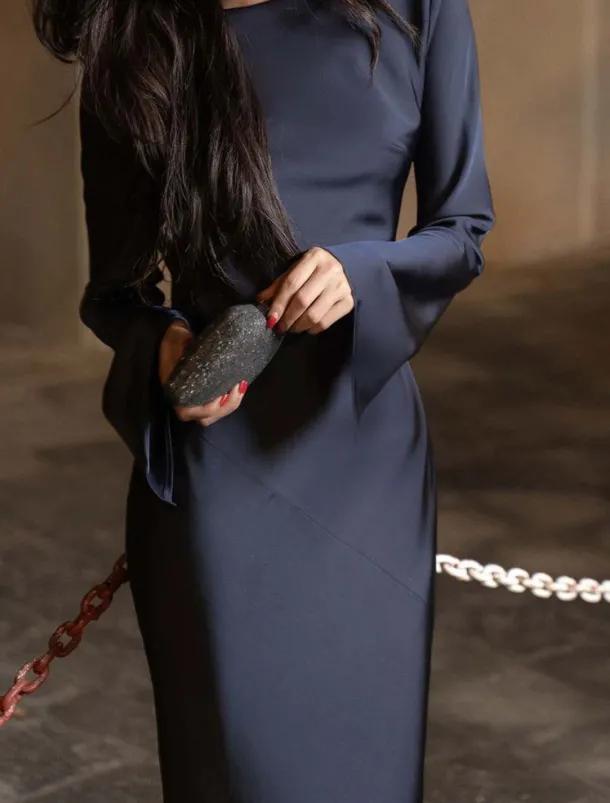 Mermaid / Trumpet Party Dresses Elegant Dress Wedding Wedding Guest Floor Length Long Sleeve Off Shoulder Polyester Backless with Strappy Derby Dresses