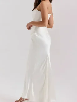 Mermaid / Trumpet Quinceanera Dresses Elegant Dress Wedding Wedding Guest Floor Length Sleeveless Strapless Spandex Backless with Ruched