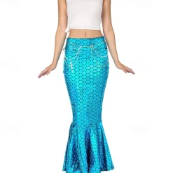 Mermaid Halloween Skirt Cosplay Costume Sexy Costume Adults' Women's Carnival Masquerade Mardi Gras Performance Party Halloween Easy Halloween Costumes Dress Up