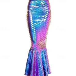 Mermaid Halloween Skirt Cosplay Costume Sexy Costume Adults' Women's Carnival Masquerade Mardi Gras Performance Party Halloween Easy Halloween Costumes Dress Up