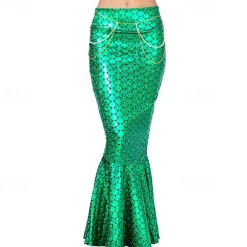 Mermaid Halloween Skirt Cosplay Costume Sexy Costume Adults' Women's Carnival Masquerade Mardi Gras Performance Party Halloween Easy Halloween Costumes Dress Up