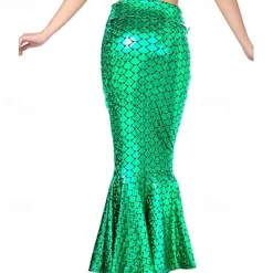 Mermaid Halloween Skirt Cosplay Costume Sexy Costume Adults' Women's Carnival Masquerade Mardi Gras Performance Party Halloween Easy Halloween Costumes Dress Up