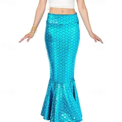 Mermaid Halloween Skirt Cosplay Costume Sexy Costume Adults' Women's Carnival Masquerade Mardi Gras Performance Party Halloween Easy Halloween Costumes Dress Up