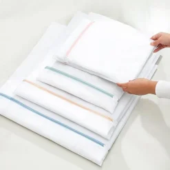 Mesh Laundry Bags for Delicates with Zipper, Lingerie Laundry Bag, Travel Storage Organize Bag, Clothing In-Wash Cleaning Bag For Laundry, Blouse, Hosiery, Stocking, Underwear, Bra, Lingerie