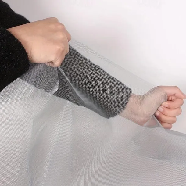 Mesh Screen Mosquito Nets For Windows, Summer Insect-proof Curtains, Removable Household Screen Doors, Invisible Custom Zipper Mosquito Nets Adjustable Screen Window