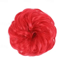 Messy Bun Hair Piece Hair Bun Scrunchies Synthetic Wavy Curly Chignon Ponytail Hair Extensions Thick Updo Hairpieces for Women Girls Kids 1PCS